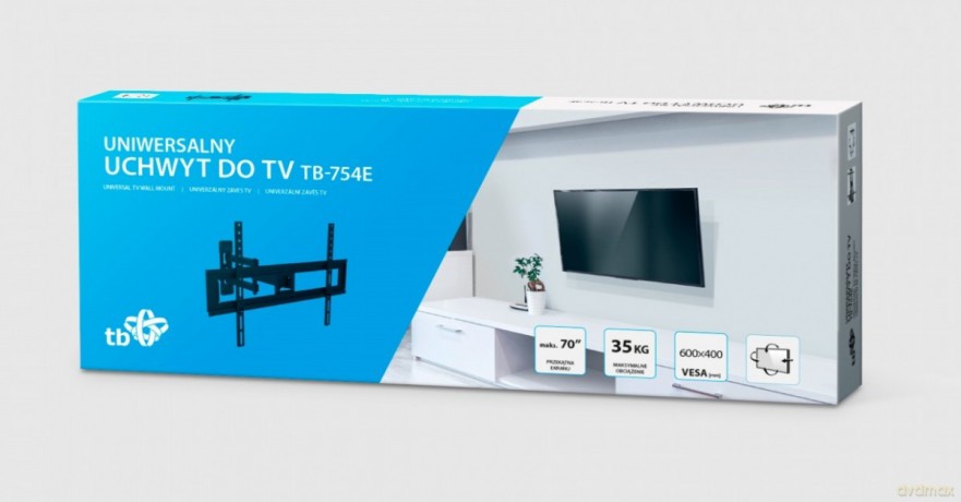 Uchwyt TV TB-754E do telewizora do 70 cali 35kg max VESA 600x400