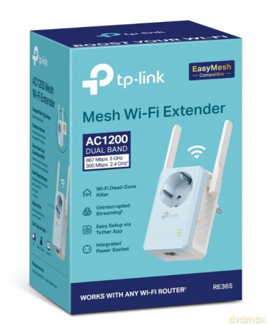 Uniwersalny wzmacniacz RE365 Wifi AC1200 DualBand