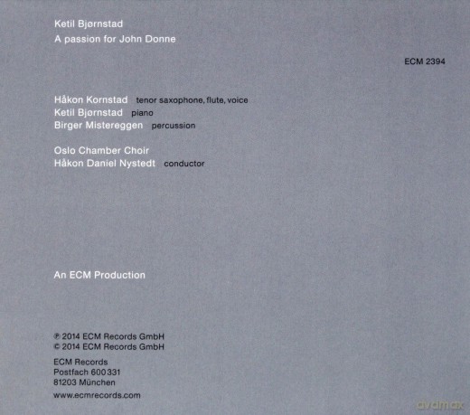 Ketil Bjornstad: A Passion For John Donne [CD]
