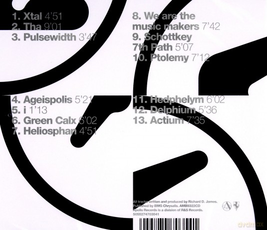 Aphex Twin: Selected Ambient Works 85-92 [CD]