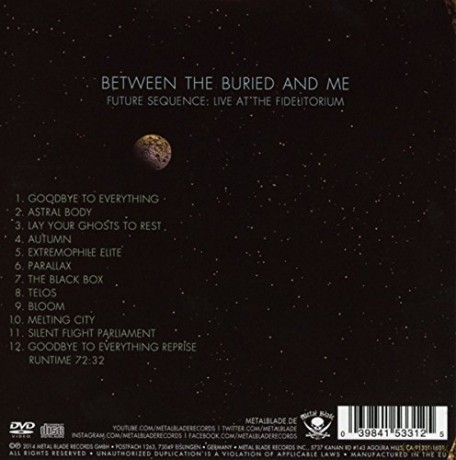 Between The Buried And Me: Future Sequence Live At The Fidelitorium [CD]+[DVD]