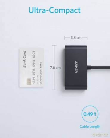 USB-C Hub 3w1 4K HDMI szary