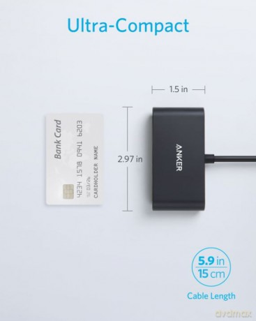 USB-C Hub 3w1 4K HDMI szary