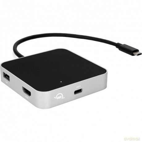 USB-C Travel Dock (5 portów, pass through 60W) Silver