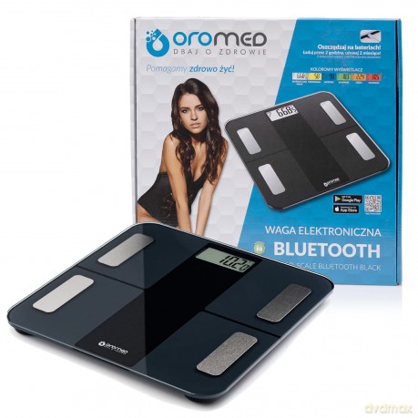 Waga łazienkowa Oro Scale Bluetooth Czarna