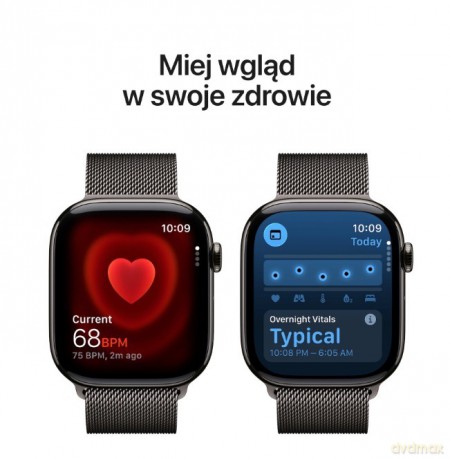 Watch Series 11 GPS + Cellular koperta 42 mm z tytanu w kolorze łupku, bransoleta mediolańska w kolorze łupku