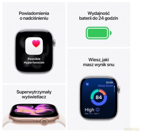 Watch Series 11 GPS + Cellular koperta 42 mm z tytanu w kolorze naturalnym, bransoleta mediolańska w kolorze naturalnym