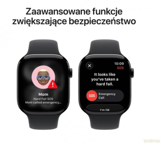 Watch Series 11 GPS + Cellular koperta 46 mm z aluminium w kolorze onyksu, pasek sportowy w kolorze czarnym - rozmiar S/M
