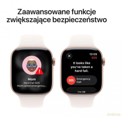 Watch Series 11 GPS, koperta 46 mm z aluminium w kolorze różowego złota, pasek sportowy w kolorze łagodnego różu - rozmiar M/L