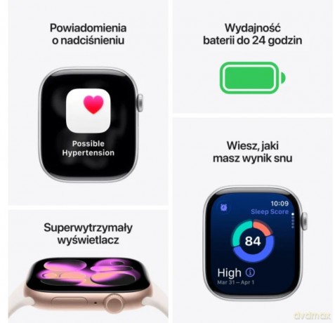 Watch Series 11 GPS+Cellular koperta 46 mm z aluminium w kolorze gwiezdnej szarości, pasek sportowy w kolorze czarnym - rozmiar M/L