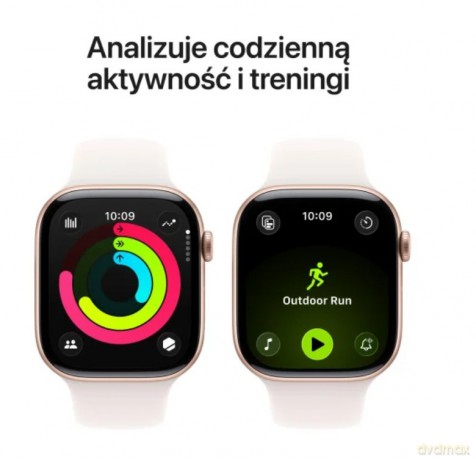 Watch Series 11 GPS+Cellular, koperta 42 mm z aluminium w kolorze różowego złota, pasek sportowy w kolorze łagodnego różu - rozmiar S/M