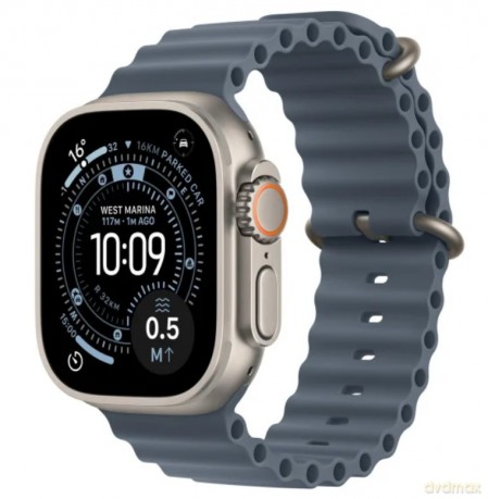 Watch Ultra 3 GPS + Cellular Koperta 49 mm z tytanu w kolorze naturalnym Pasek Ocean w kolorze marynarskiego granatu