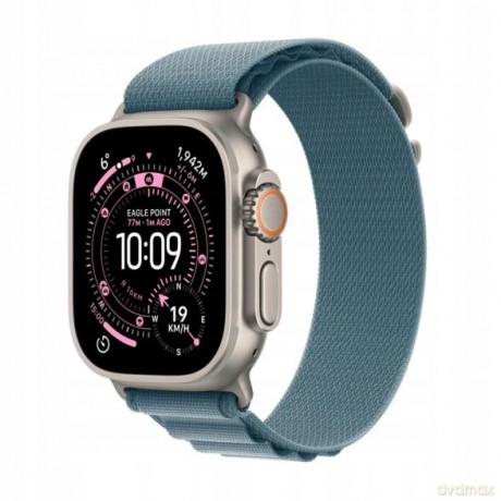Watch Ultra 3 GPS + Cellular koperta 49 mm z tytanu w kolorze naturalnym, opaska Alpine w kolorze jasnoniebieskim - rozmiar M