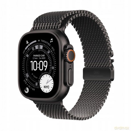 Watch Ultra 3 GPS + Cellular, koperta 49 mm z tytanu w kolorze czarnym, bransoleta mediolańska z tytanu w kolorze czarnym - rozmiar M