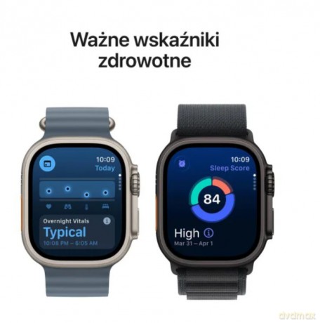 Watch Ultra 3 GPS + Cellular, koperta 49 mm z tytanu w kolorze czarnym, opaska Alpine w kolorze czarnym - rozmiar L