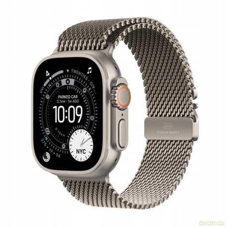 Watch Ultra 3 GPS + Cellular, koperta 49 mm z tytanu w kolorze naturalnym, bransoleta mediolańska z tytanu w kolorze naturalnym - rozmiar M