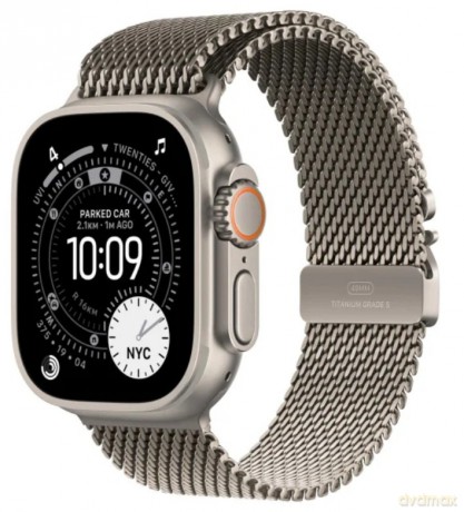 Watch Ultra 3 GPS + Cellular, koperta 49 mm z tytanu w kolorze naturalnym, bransoleta mediolańska z tytanu w kolorze naturalnym - rozmiar S