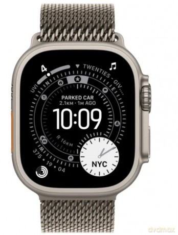 Watch Ultra 3 GPS + Cellular, koperta 49 mm z tytanu w kolorze naturalnym, bransoleta mediolańska z tytanu w kolorze naturalnym - rozmiar S