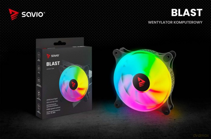 Wentylator BLAST FAN SET 3 x 120mm ARGB 3-pin 5V, 4-pin 12V