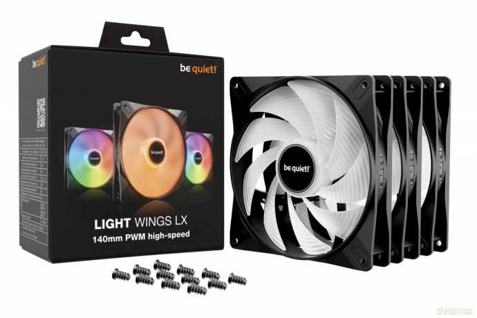 Wentylator Light WingsLX 140mm PWM H-S 3-pak