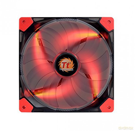 Wentylator Luna 14 LED (140mm, 1000 RPM) Retail/Box Czerwony