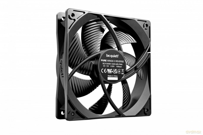 Wentylator Pure Wings 3 120mm PWM Reverse 3pack Black