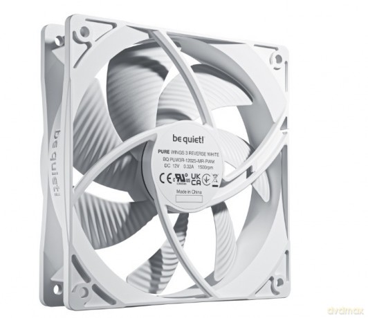 Wentylator Pure Wings 3 120mm PWM Reverse White 3-pak