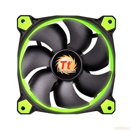 Wentylator Riing 12 LED (120mm, LNC, 1500 RPM) Retail/Box Zielony