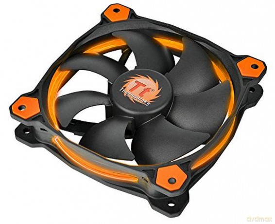 Wentylator Riing 14 LED (140mm, LNC, 1400 RPM) Retail/Box Pomarańczowy