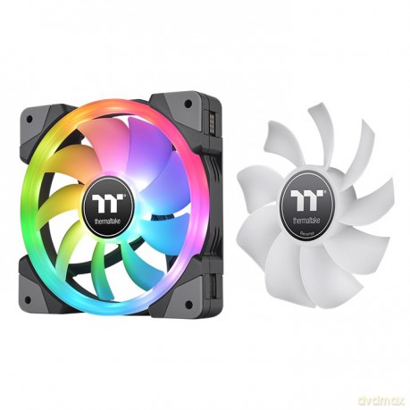 Wentylator SwaFan EX12 RGB + zamienne łopatki (reverse) magnetic czarny