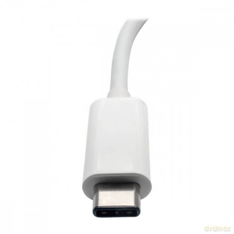 Wieloportowy adapter USB-C HDMI, port USB 3.2 Gen 1, Gigabit Ethernet, ładowanie PD 60 W, HDCP U444-06N-HGU-C Biały