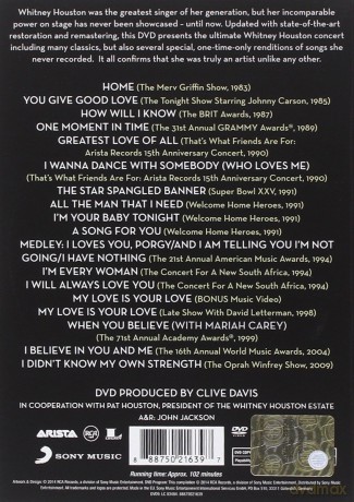 Whitney Houston: Whitney Houston Live (Her Greatest Performances) [DVD]