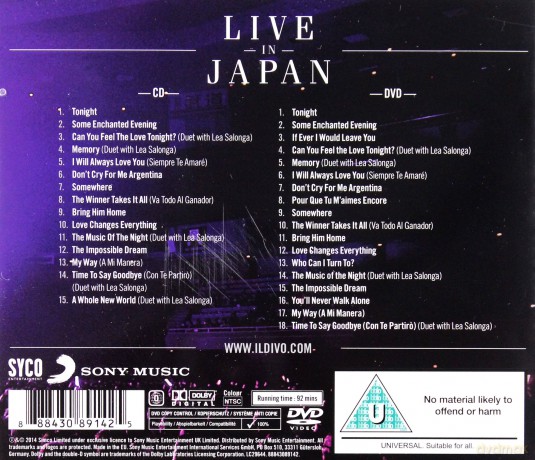Il Divo: A Musical Affair (Live in Japan) [DVD]+[CD]