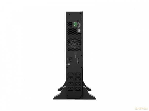 Zasilacz awaryjny UPS On-Line rack 1000VA 8xIEC C13 USB-B LCD metalowa obudowa DUST-FREE