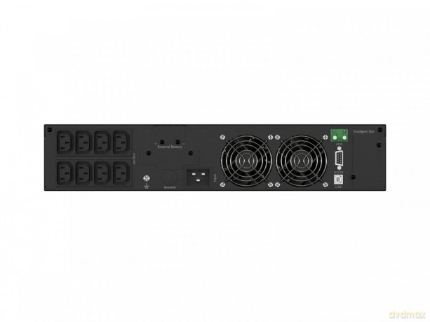 Zasilacz awaryjny UPS On-Line rack 3000VA 8xIEC C13 USB-B LCD metalowa obudowa DUST-FREE