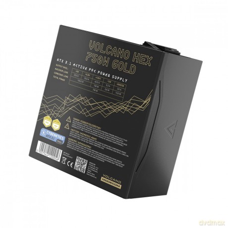 Zasilacz komputerowy Volcano HEX 750W Gold ATX 3.1
