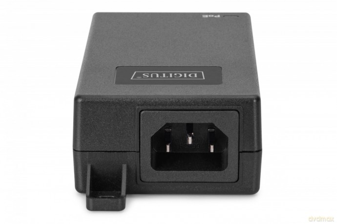 Zasilacz/Adapter PoE+ 802.3at aktywny max. 55V 30W 10/100/1000Mbps, transmisja do 100m