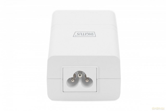Zasilacz/Adapter PoE+ 802.3at, max. 52V 30W Gigabit 10/100/1000 Mbps, aktywny, Biały