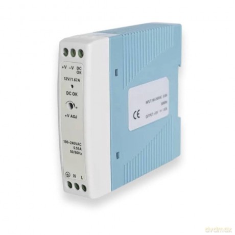 Zasilanie na szynę DIN PR3PDNP0 Wyjście: 20W, 12V, 1,67A PR3PDNP0