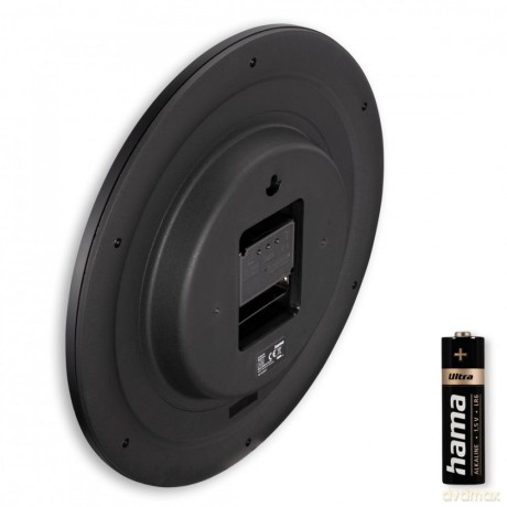 Zegar ścienny DCF Teneriffa 30cm Czarny