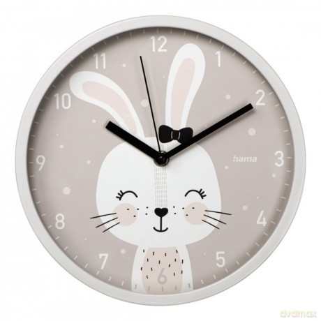 Zegar ścienny dziecięcy Lovely Bunny
