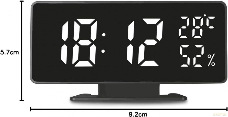 Zegar z alarmem i funkcją termometru GB395