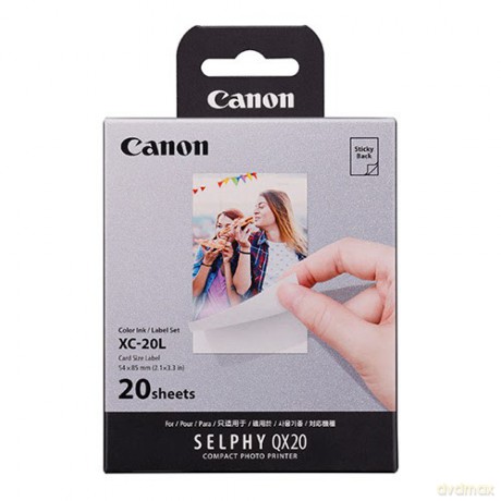 Zestaw atramentu i papieru Canon XC-20L 2x3 20 odbitek 6755C002