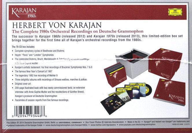 Herbert Von Karajan: Karajan 1980'S Complete Recordings [78CD]