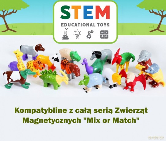 Zestaw Malik Malblo Magnetic Zwierzęta z dżungli