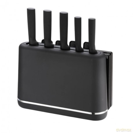 Zestaw noży + desek na podstawce MR-1412-BLACK