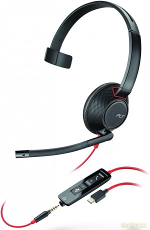 Zestaw słuchawkowy Blackwire 5210 USB-C + USB-C/A (Bulk) 8X230A6