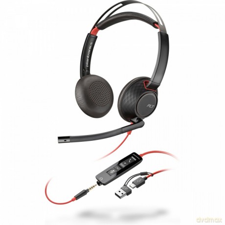 Zestaw słuchawkowy Blackwire 5220 USB-C + USB-C/A (Bulk) 8X231A6