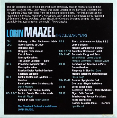 Lorin Maazel: The Cleveland Years Complete Recordings [19CD]