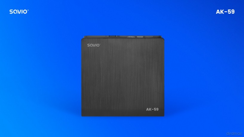 Zewnętrzna nagrywarka typu Slim CD/DVD R/RW, USB-C/USB-A, AK-59